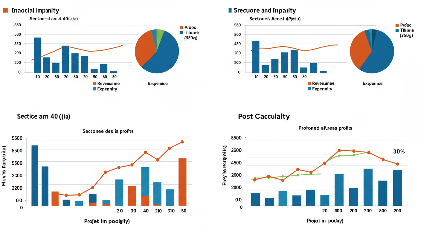 Section 194Q Explained - Data visualization showing the financial impact of the 30% disallowance penalty under Section 40(a)(ia) with a clear before-and-after profit calculation.