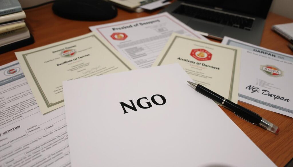 NGO Darpan registration documents