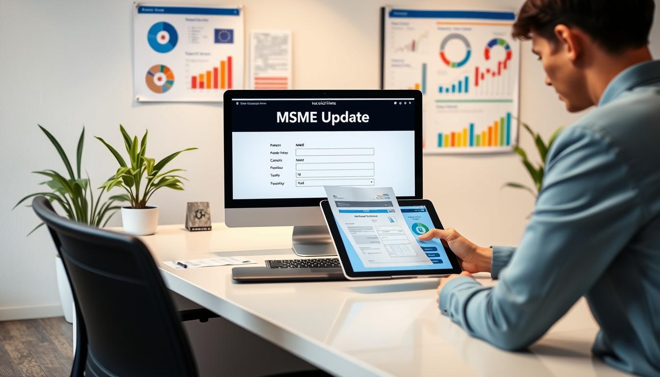 how to update msme certificate