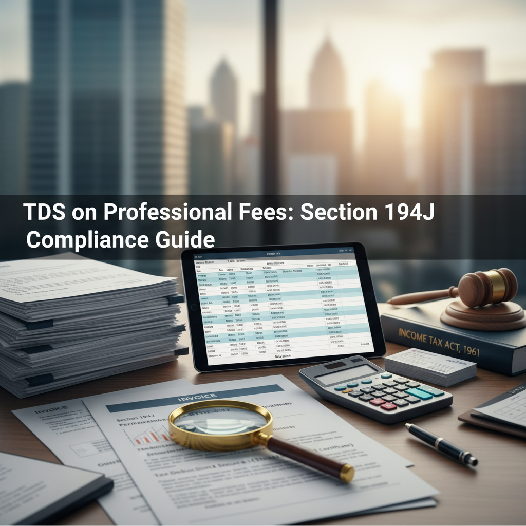 Comprehensive Guide to TDS on Professional Fees Section 194J Compliance