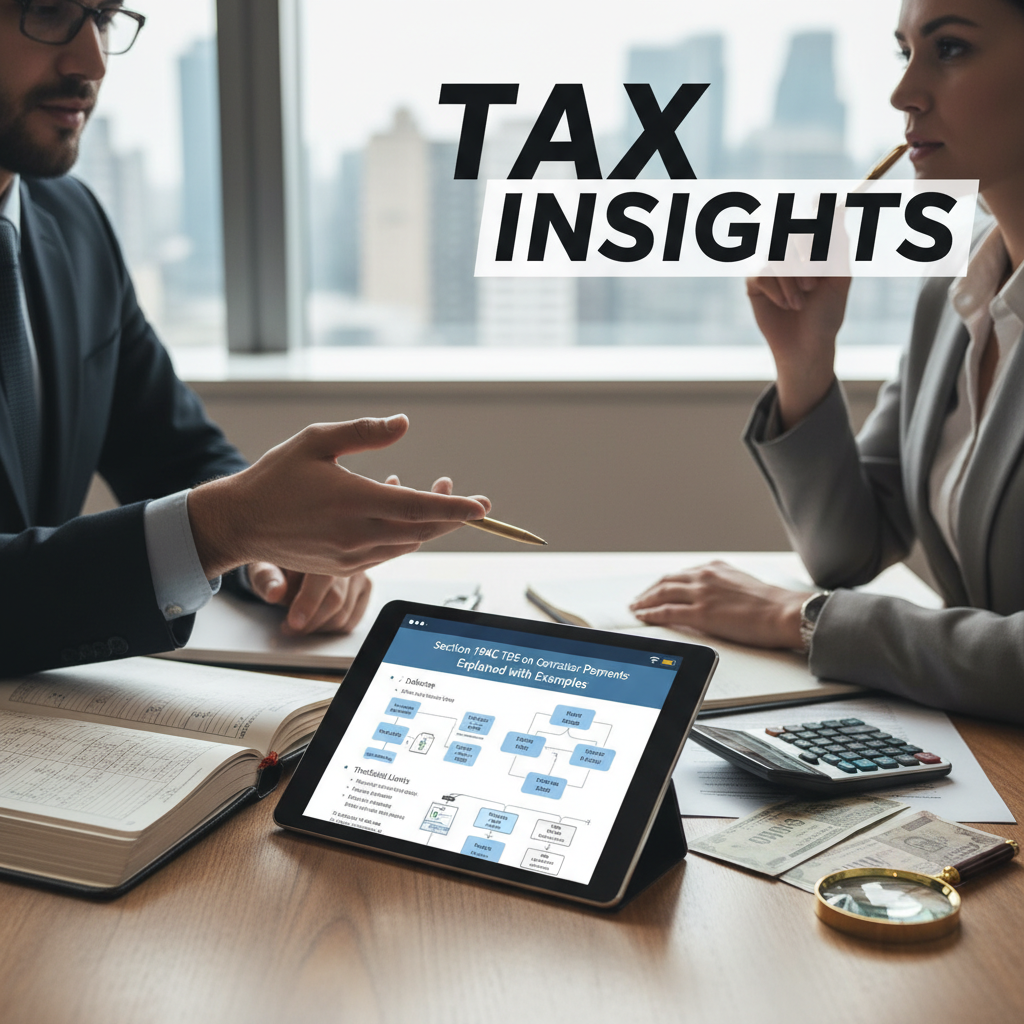 TDS Section 194C Contractor Payment Rules Explained with Comprehensive Examples