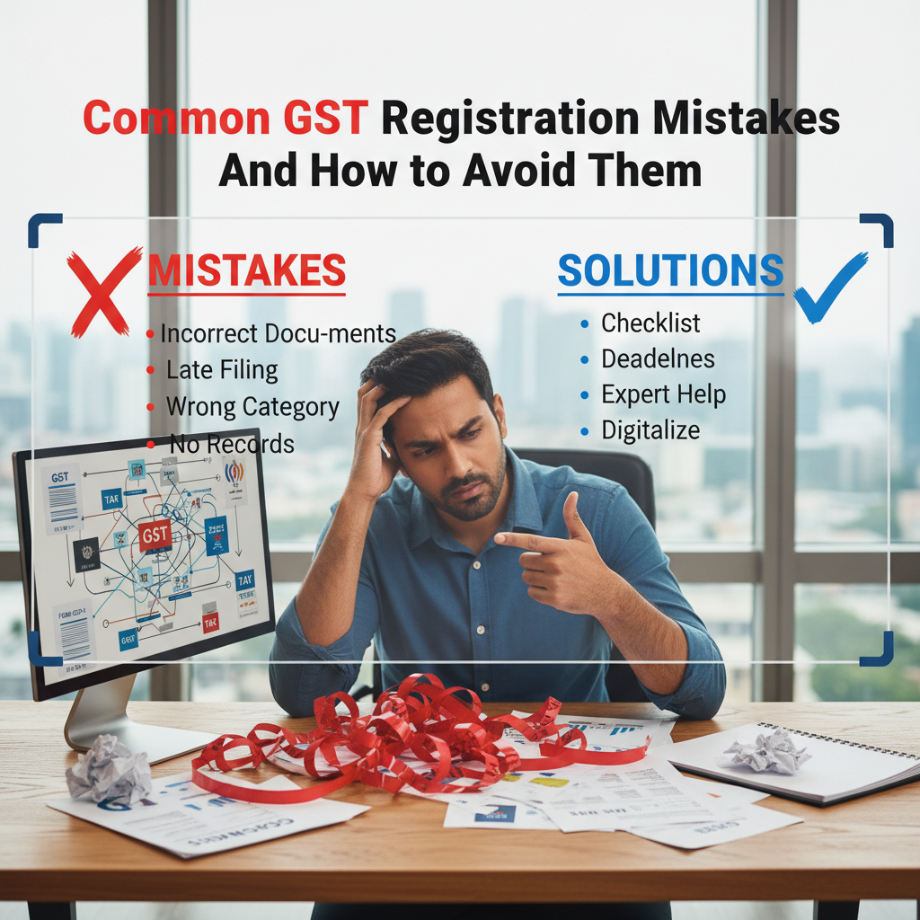 Avoiding the Pitfalls: Identifying the common mistakes in GST registration India