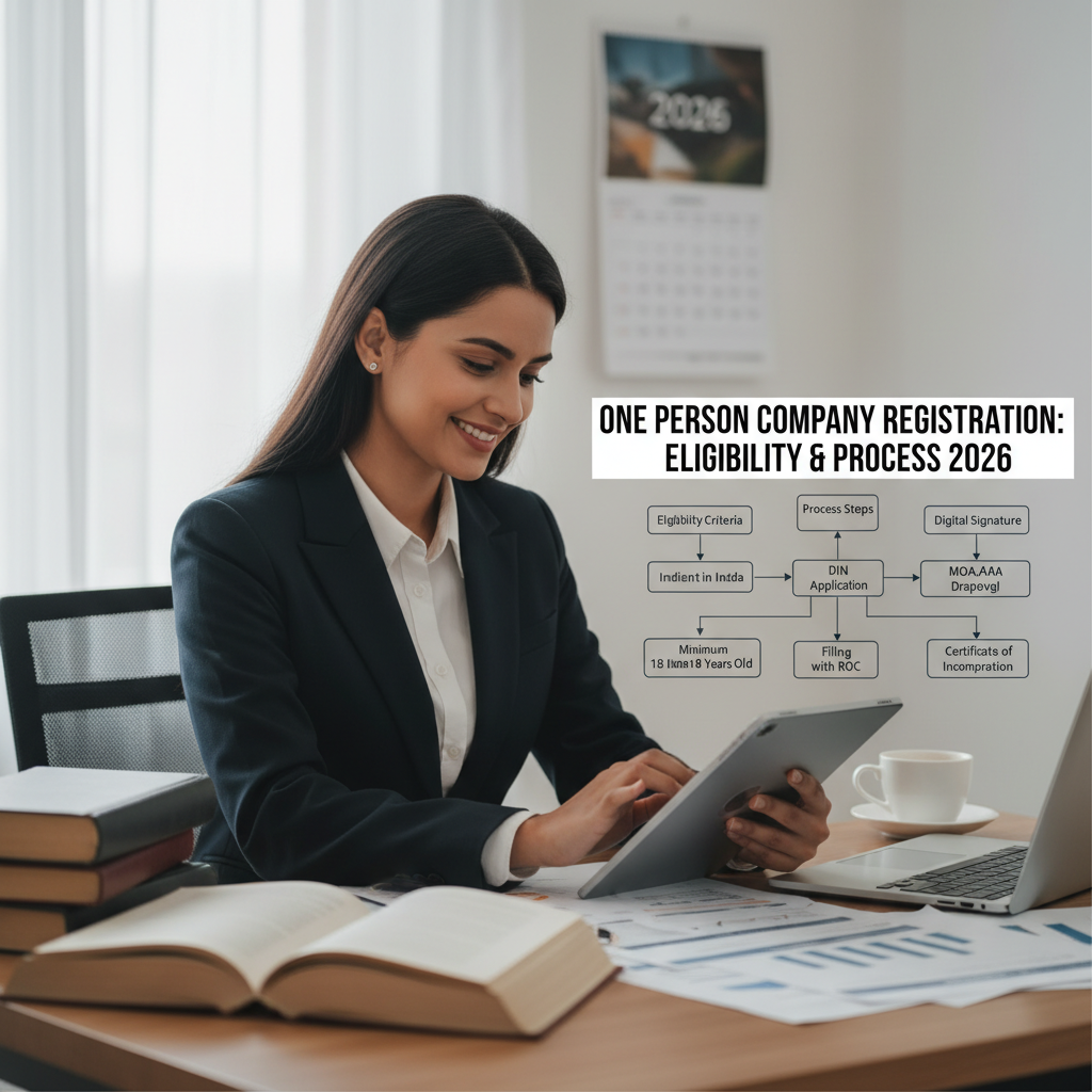 One Person Company Registration India Process 2026: Eligibility, Benefits, and Complete Guide