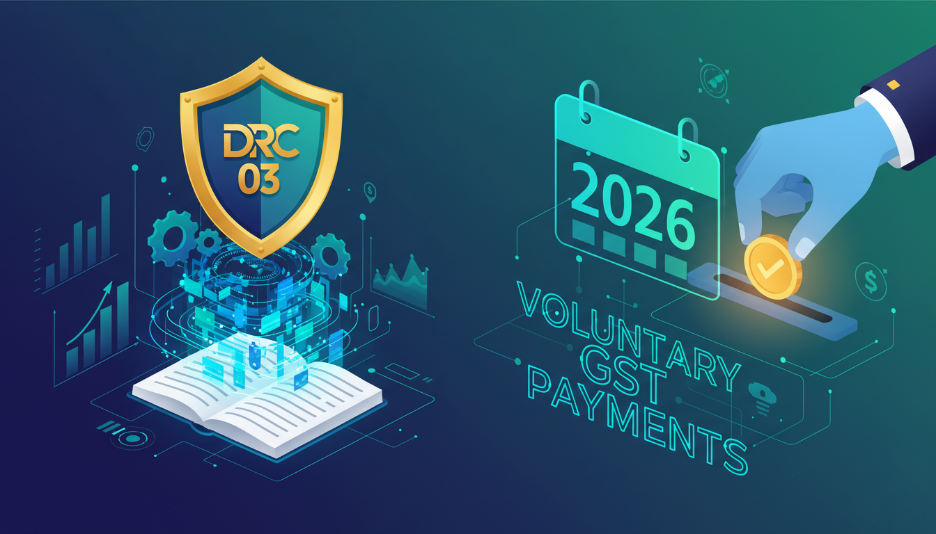DRC 03 - Mastering DRC 03: The 2026 Guide to Voluntary GST Payments
