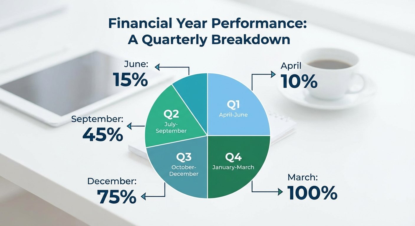 Infographic showing advance tax payment India installment percentages and due dates