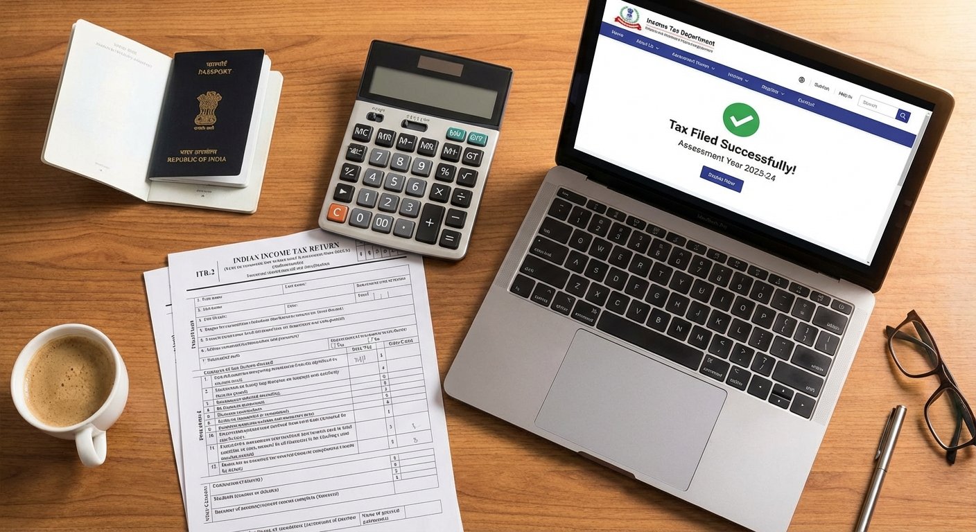 NRI Taxation India: 10 Essential Rules & 2024 Guide 2 Workspace setup for filing NRI taxation India returns