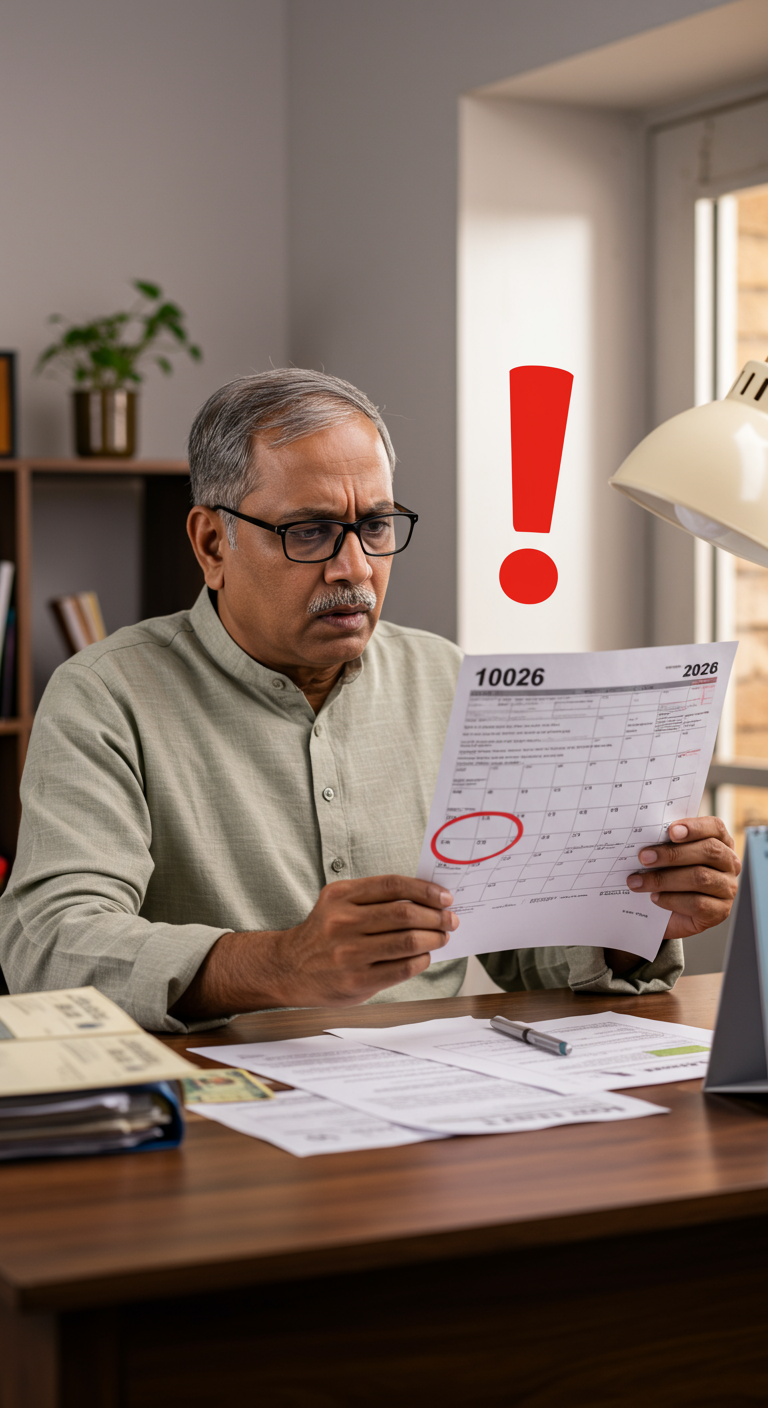 A person looking worried about their 2026 tax deadlines.