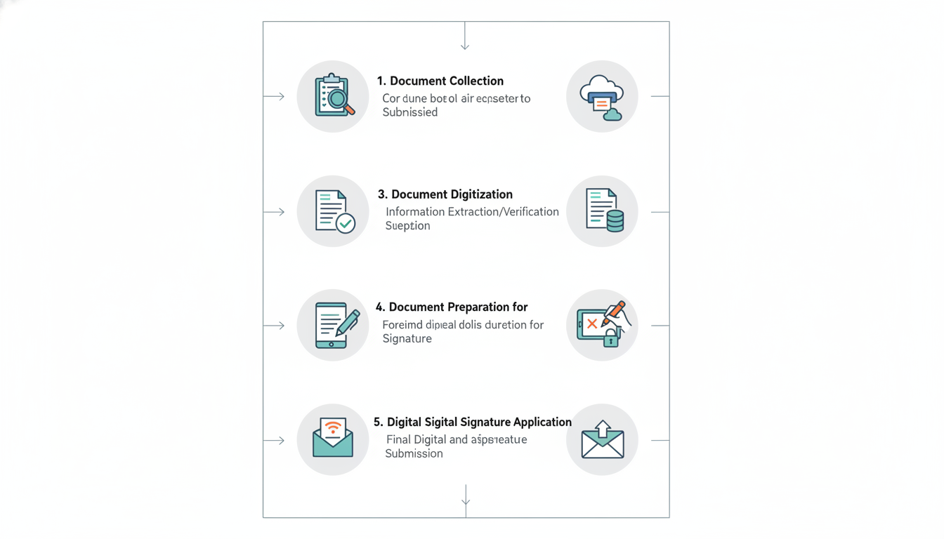 Audit Last Date 2026: The Ultimate Compliance Calendar & Guide 2 Audit Last Date 2026 - minimalist step-by-step process diagram showing the workflow from document collection to final digital signature submission