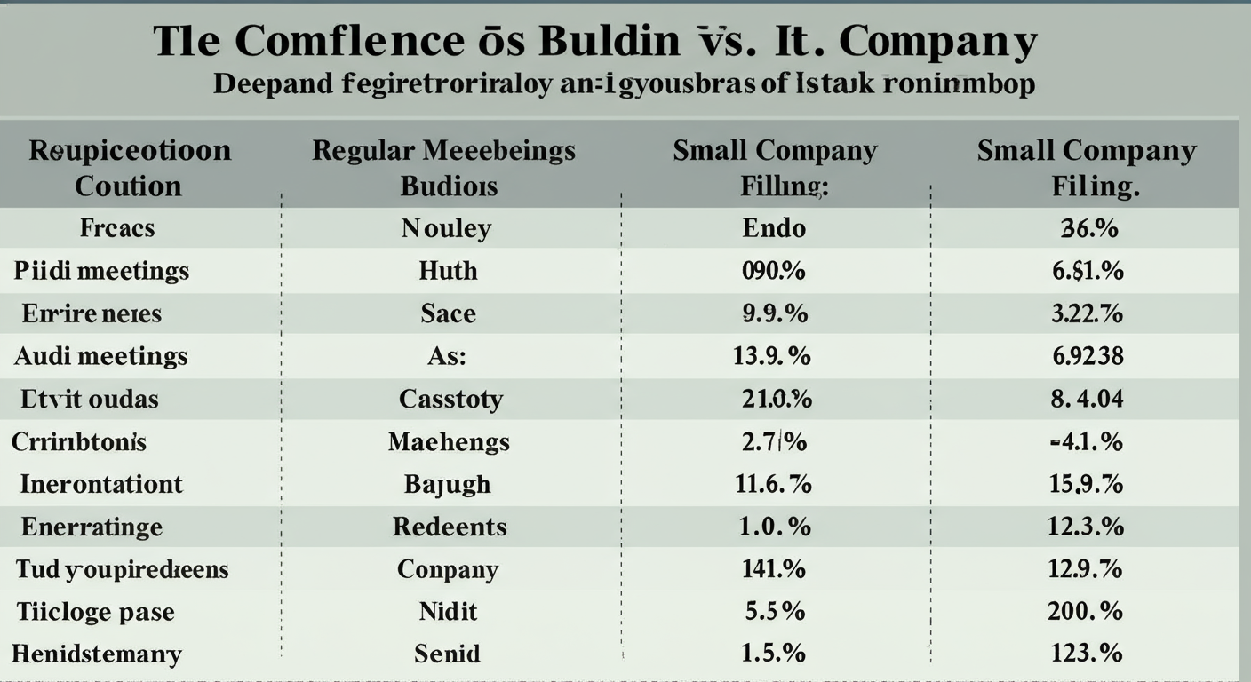 small company definition India - A high-quality graphic of a comparison table showing the compliance burden for a 'Regular Private Ltd. Company' vs. a 'Small Company', highlighting the reductions in board meetings, audit requirements, and filings.