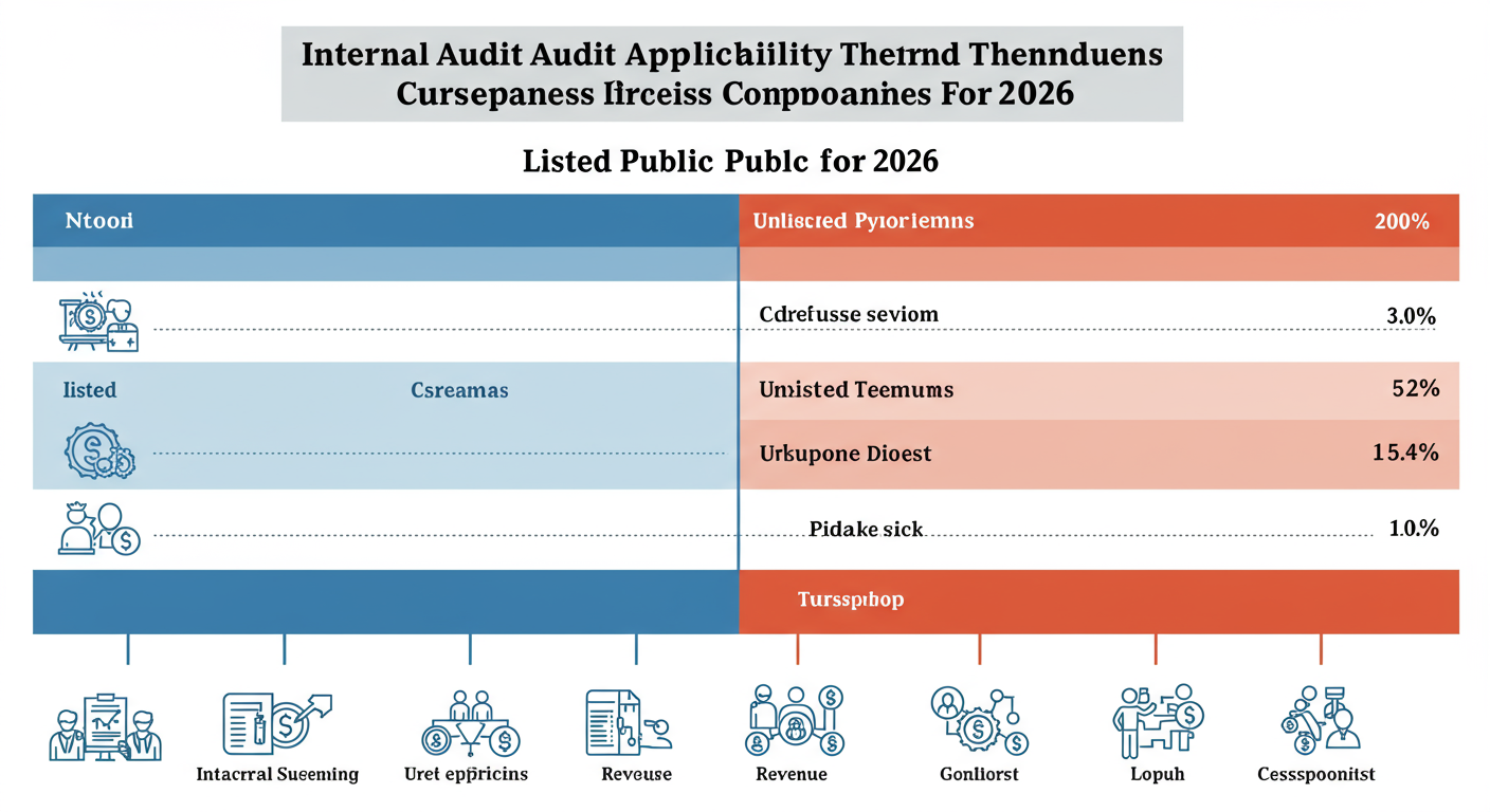 internal audit applicability - Infographic clearly showing the internal audit applicability thresholds for Listed, Unlisted Public, and Private Indian companies for 2026, with icons for each financial metric.