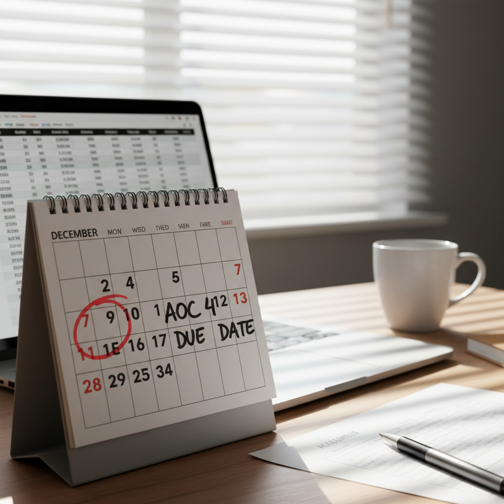 AOC 4 Due Date 2024: The Ultimate Guide to Timely Filing & Avoiding Penalties