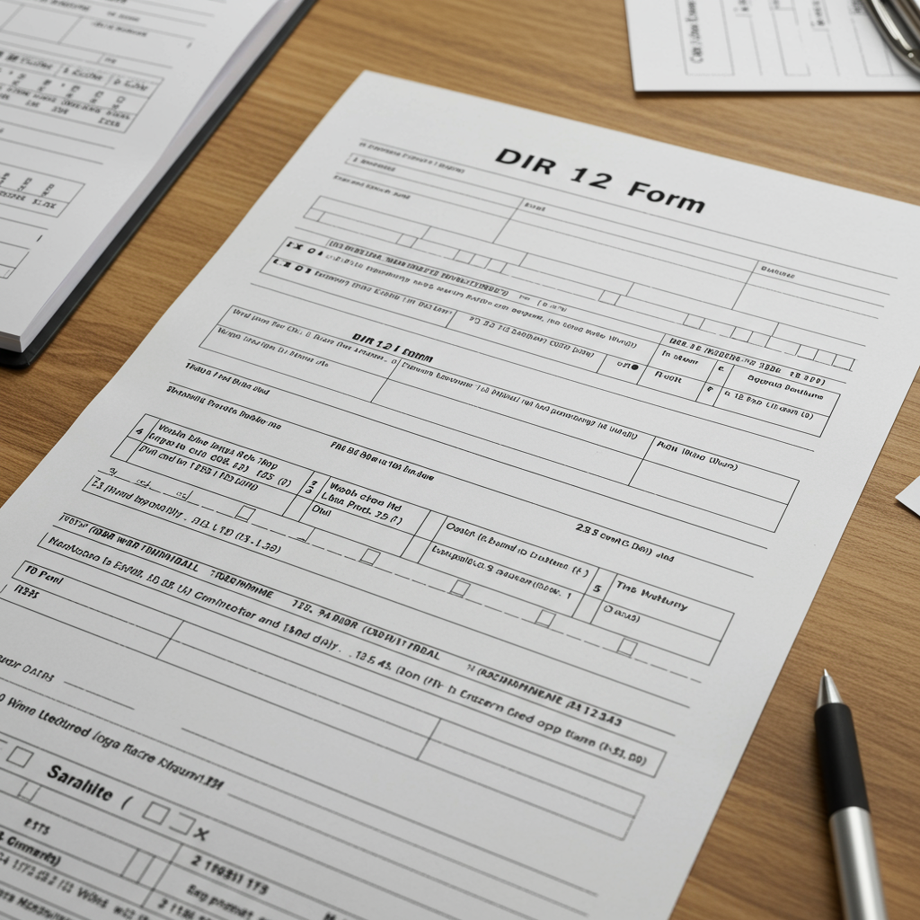 Mastering the DIR-12 Form: A 7-Step Guide to Corporate Director Changes