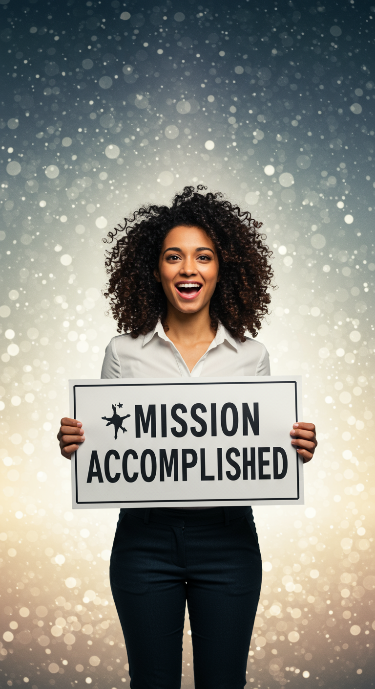 Imagine this: You've done it.