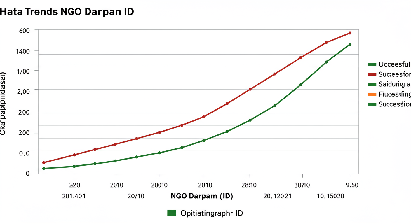 NGO Darpan Portal Registration 2026: A Step-by-Step Guide 3 NGO Darpan Portal Registration - Data trend graph showing a hypothetical increase in grant applications and funding success for an NGO after obtaining and maintaining their NGO Darpan ID.